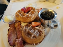 Breakfast at their restaurant