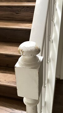 Scratched up woodwork
