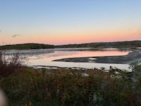 View from Salty Breeze Cottage at low tide