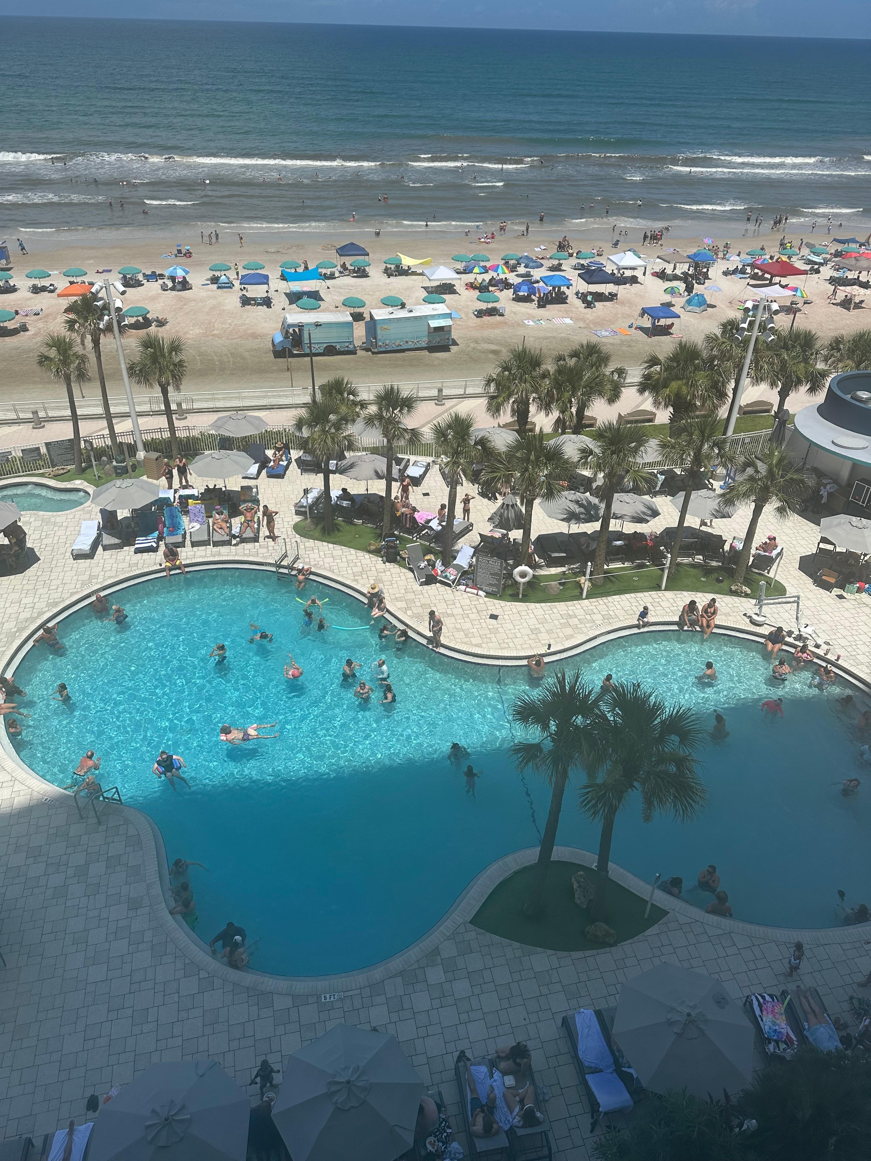 View from 7th floor balcony 