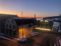 View from our window as the sun comes up