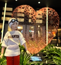 玄関前のオブジェ