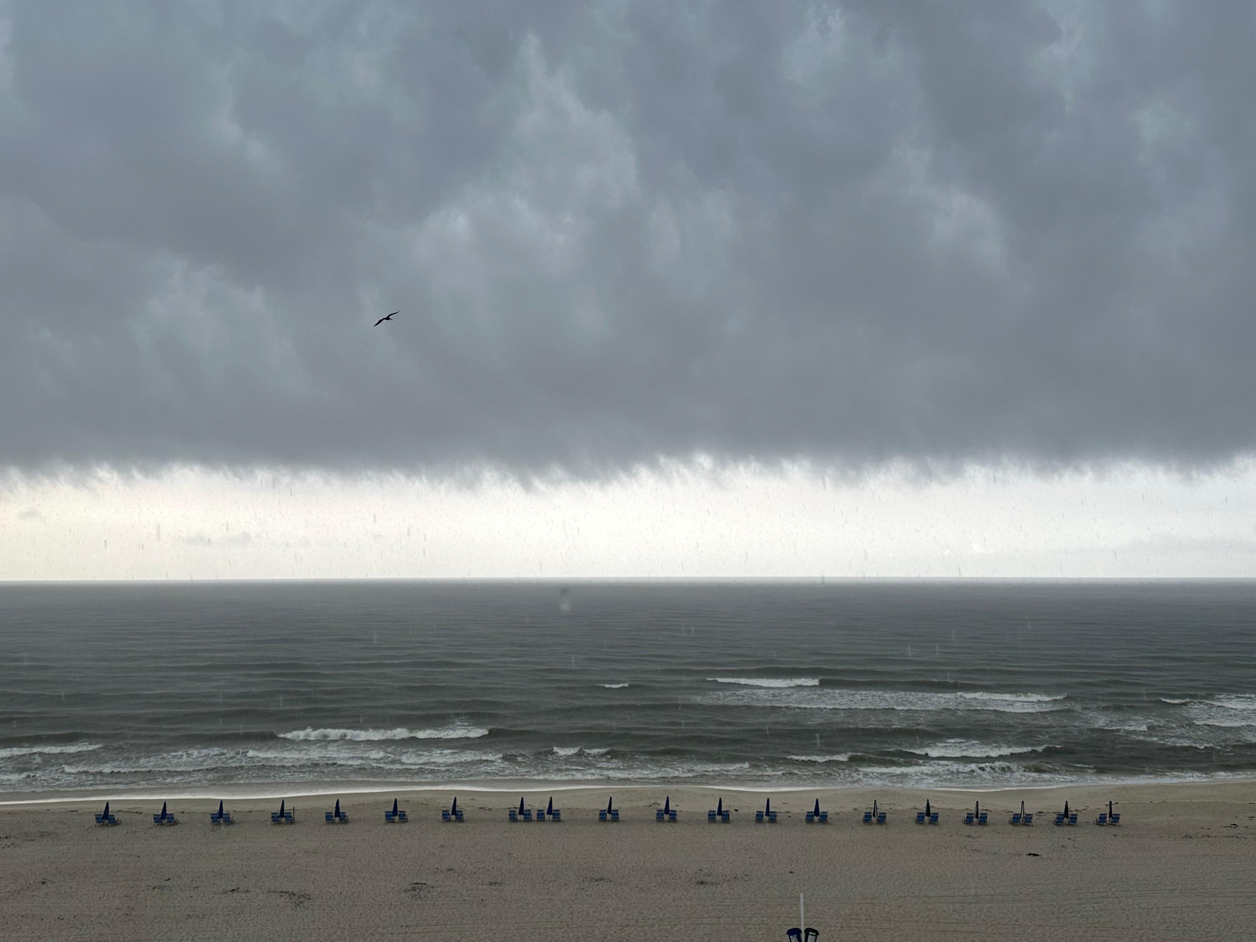 A rainy day at the beach is better than a sunny day at home! 
