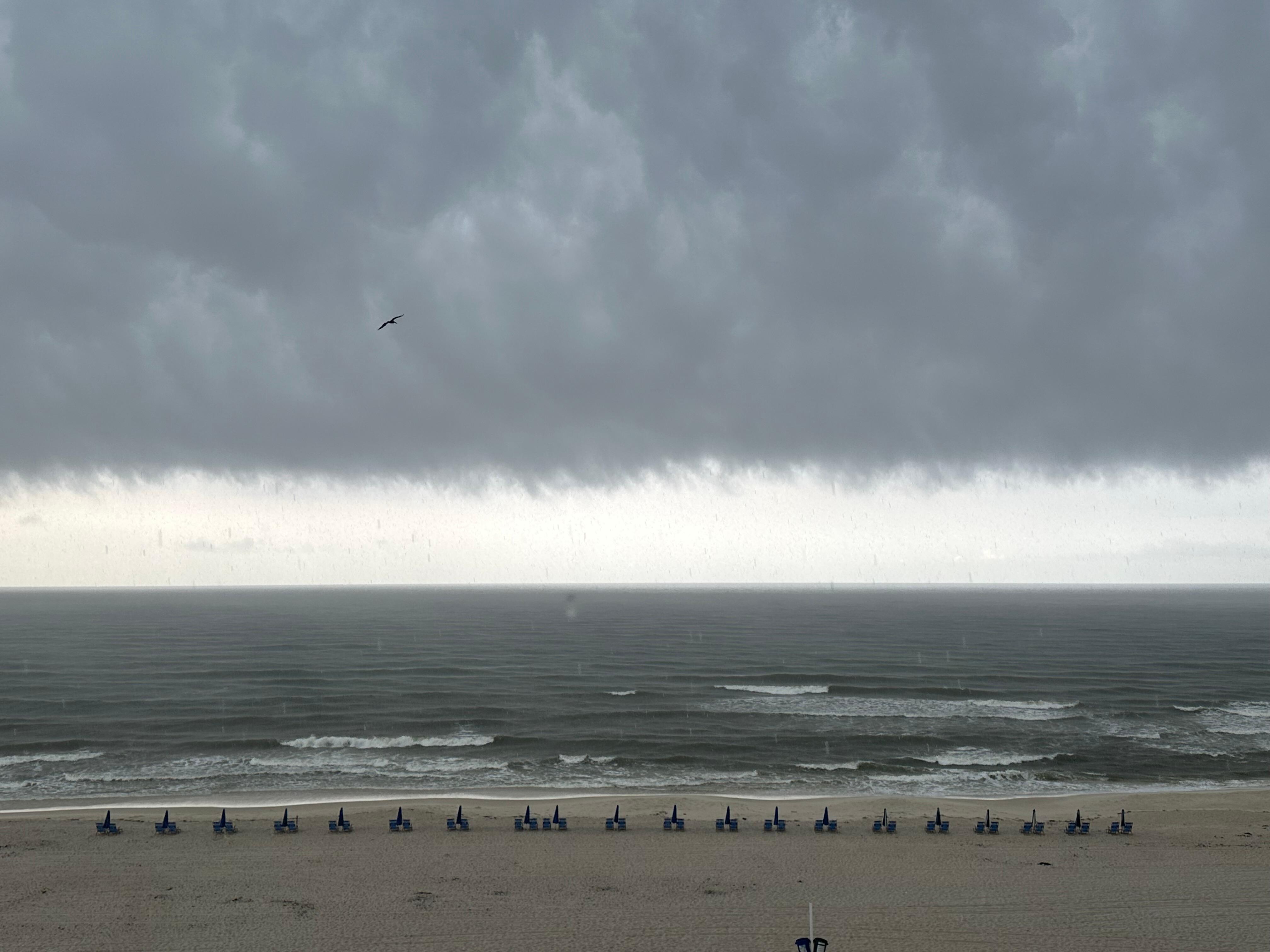 A rainy day at the beach is better than a sunny day at home! 