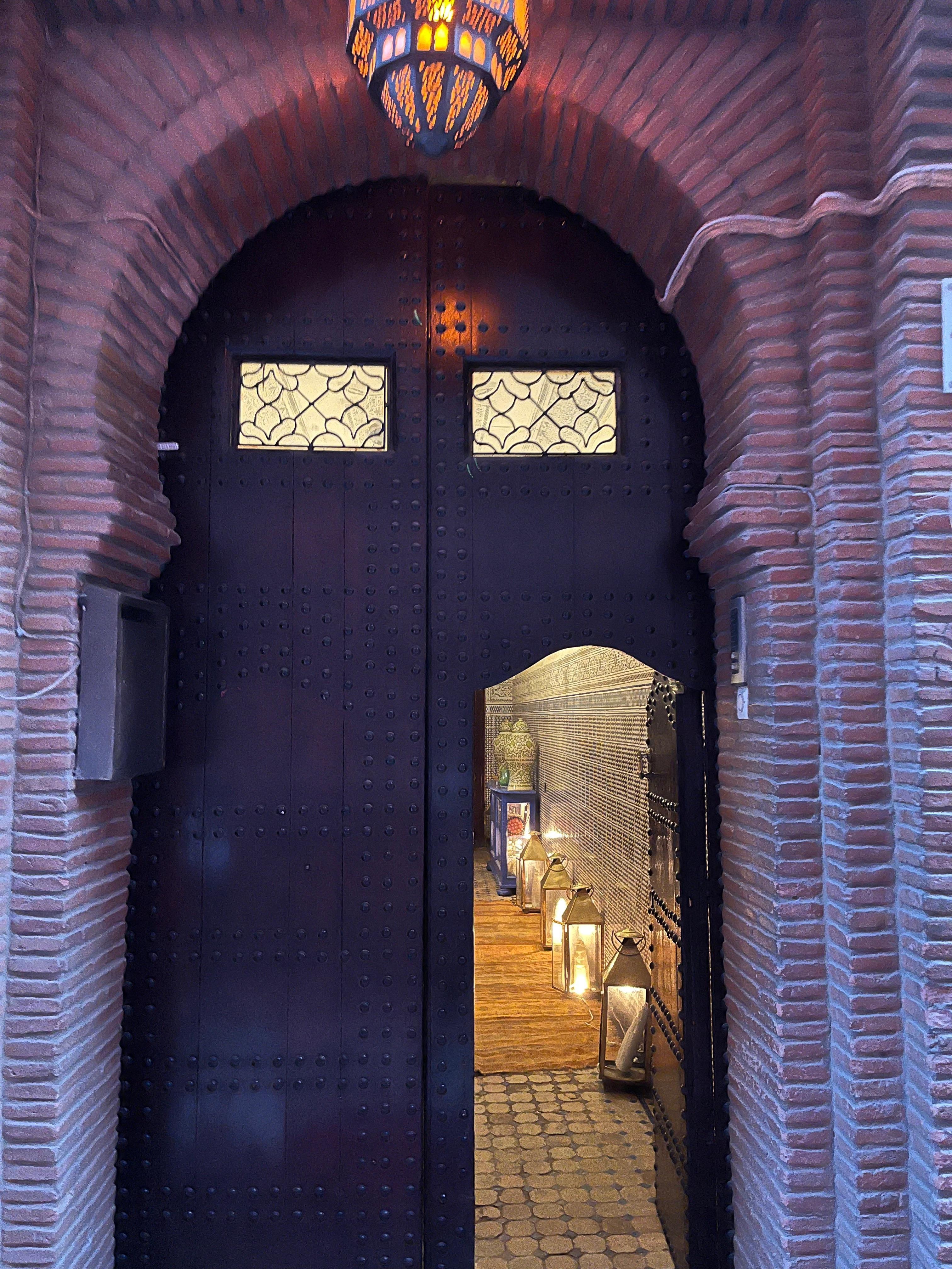 Front door to Riad