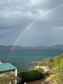 Rainbow view from balcony!