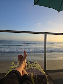 Outside my door & just steps from the beach!