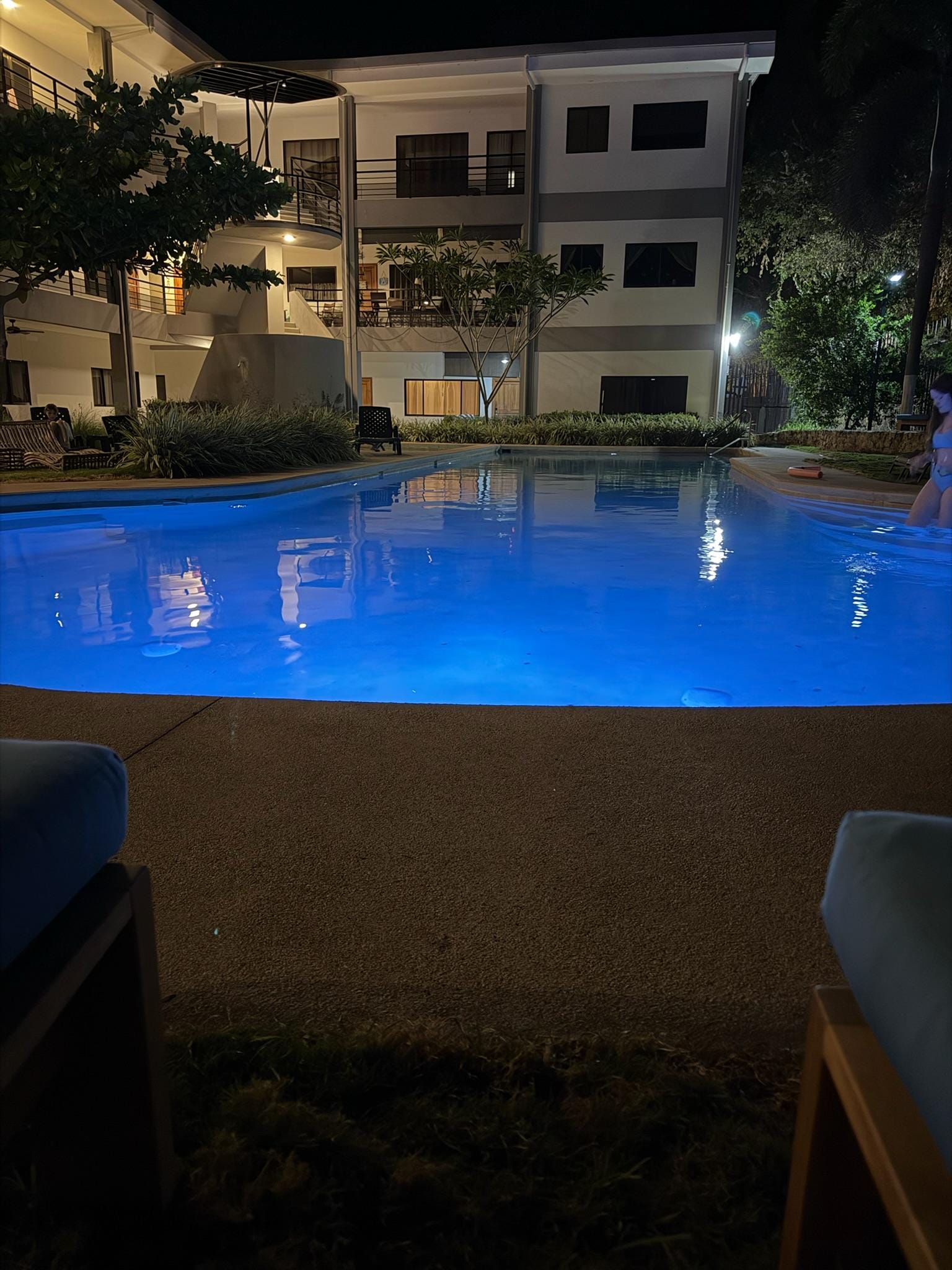 Pool at night