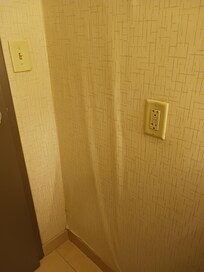 Bathroom walls.