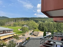 Blick vom Balkon