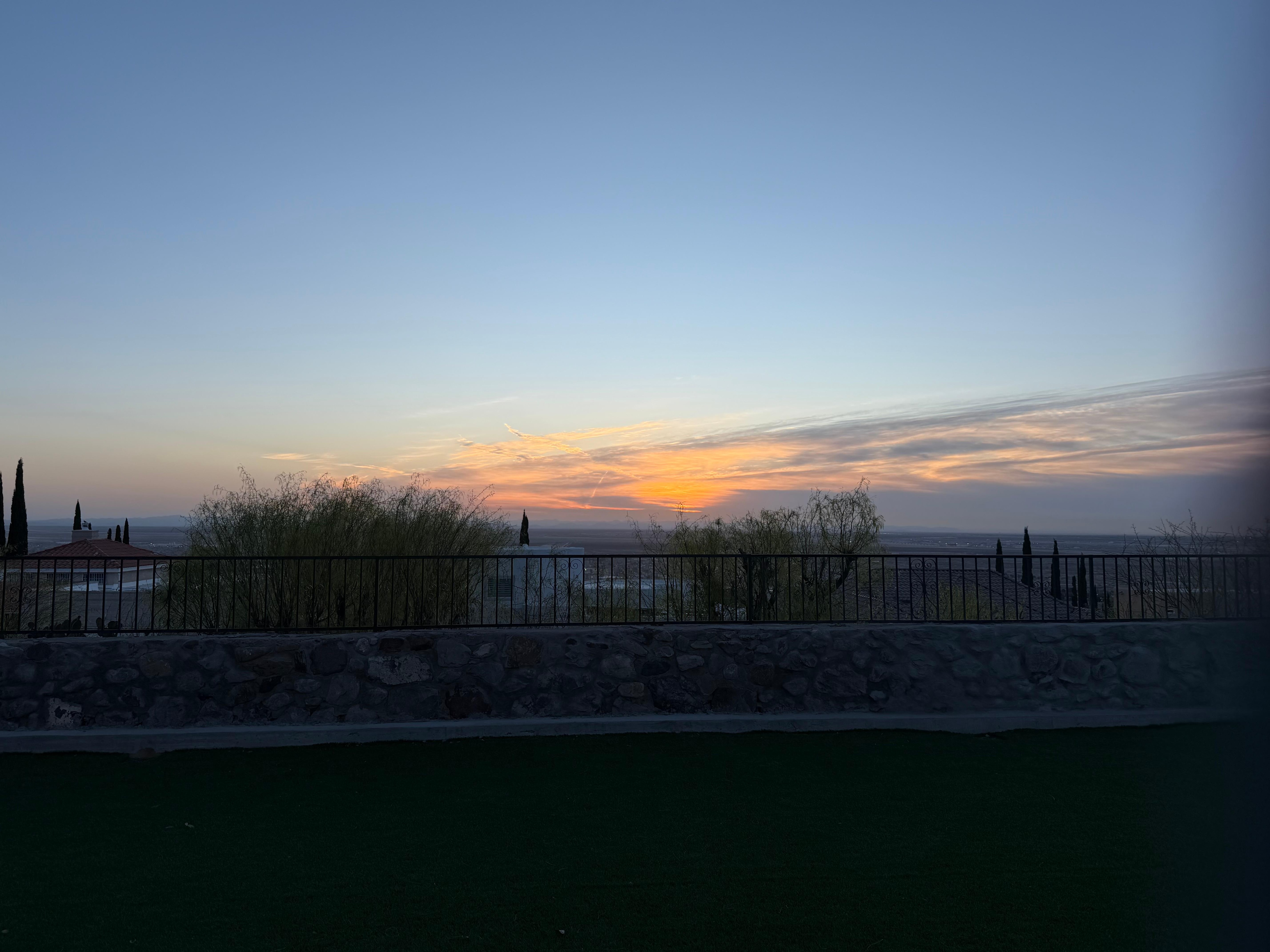 View from the backyard