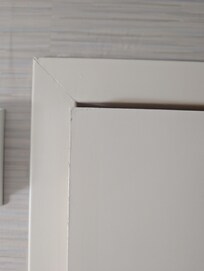 Bathroom door didn't line up.