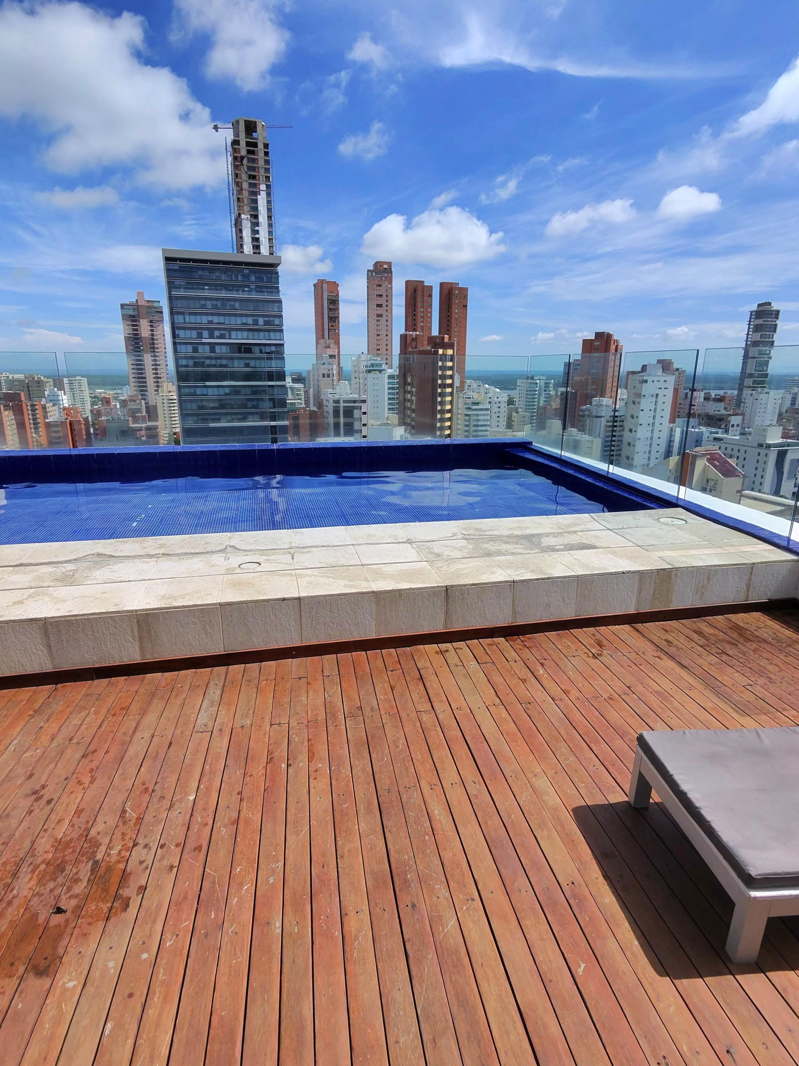 Pool and spa 15 stories up