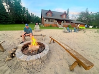 We made a fire one night and told stories by it