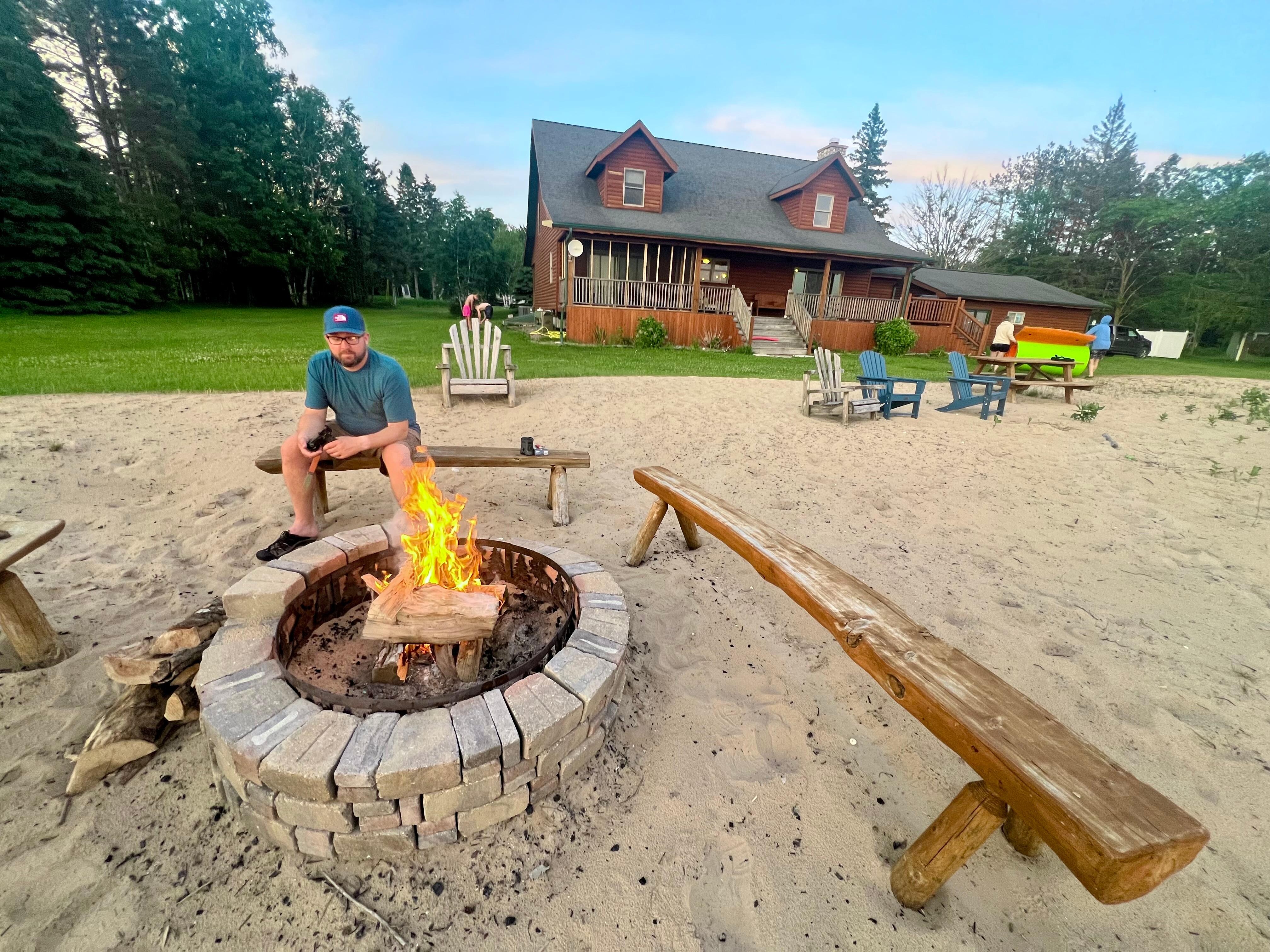 We made a fire one night and told stories by it
