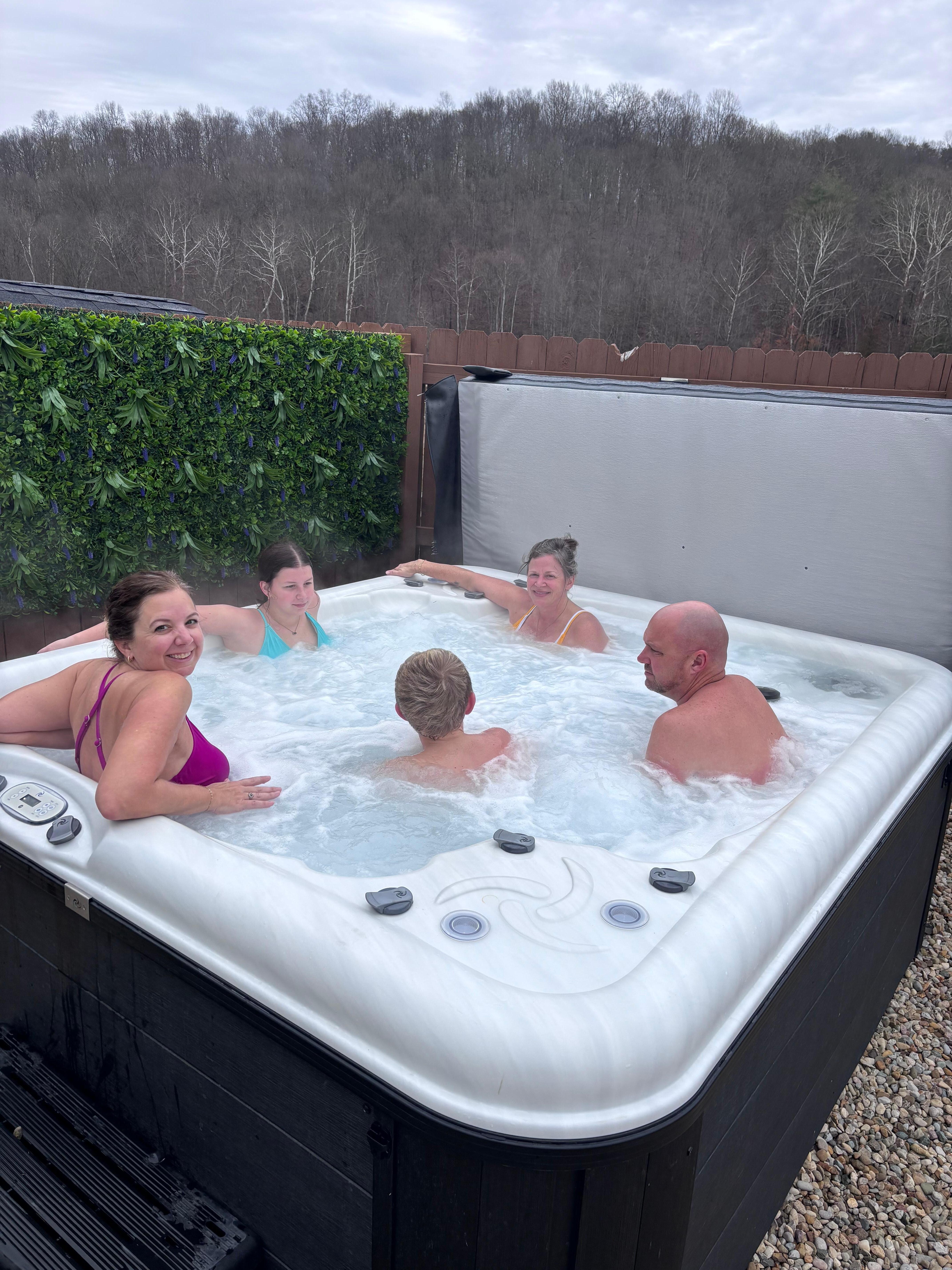 Hot tub party!