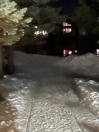 To the Tamarack Lift - right after the tree