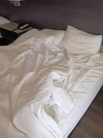 The linen was fresh and clean before we enjoyed our nights rest.