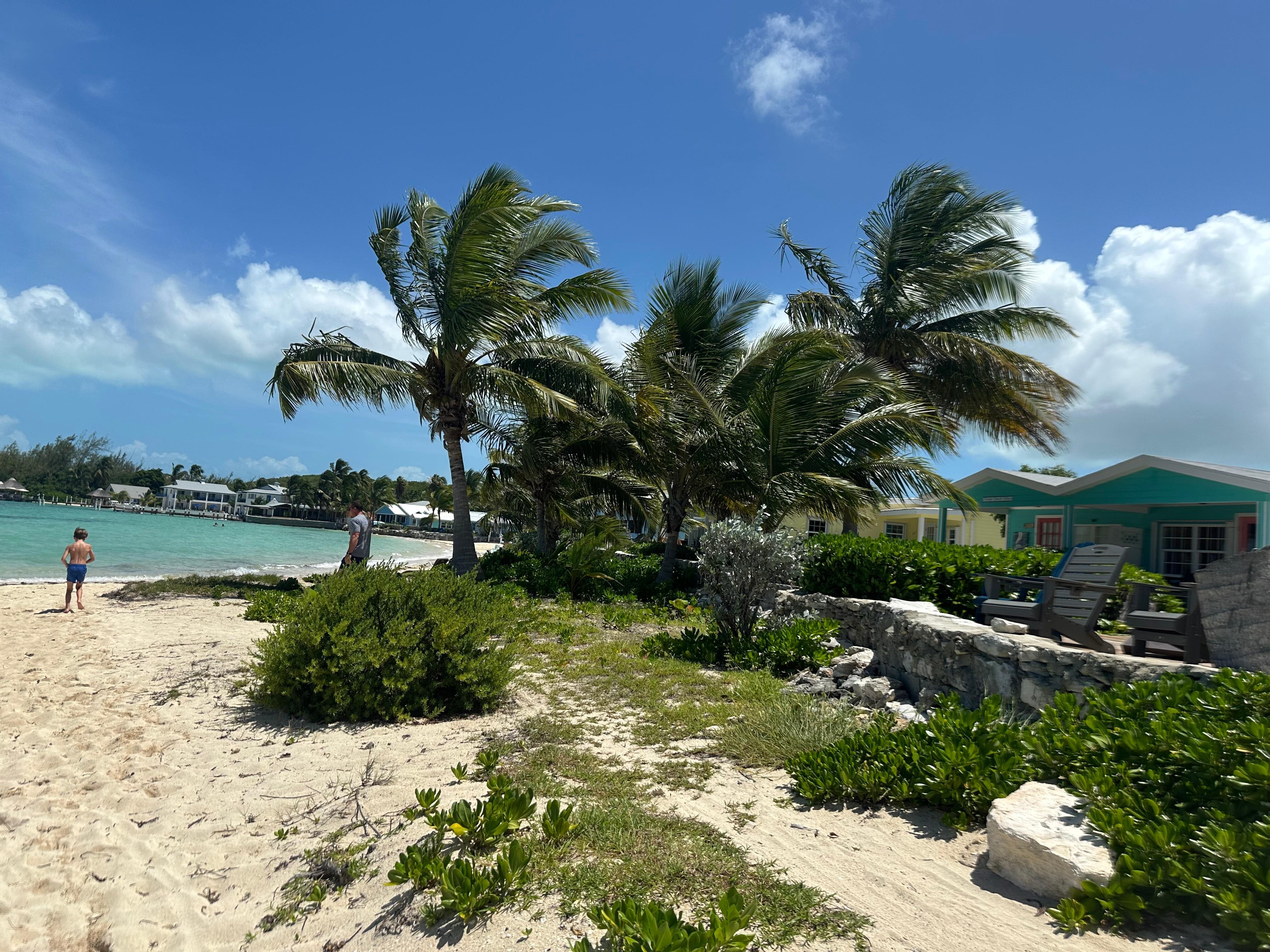 Beach in front of the unit.  