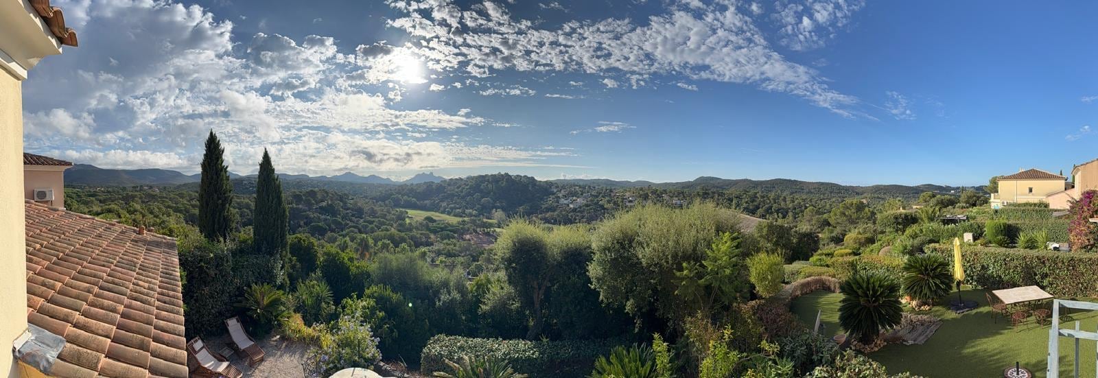 Aussicht vom Balkon im oberen Schlafzimmer