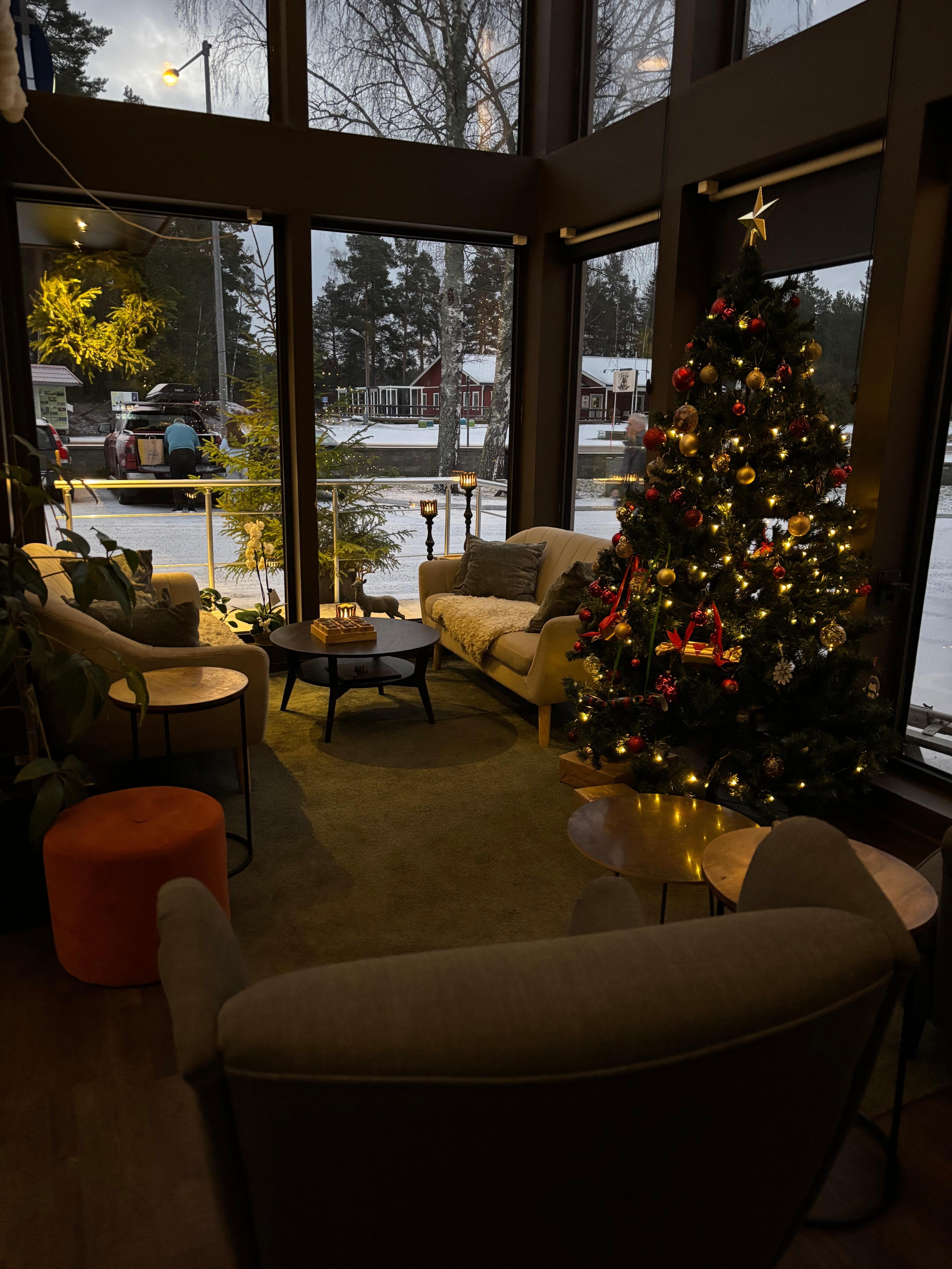 Trevliga sittplatser