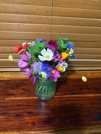 Fresh cut wildflowers from host flower garden!