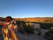 The quiet neighborhood at golden hour.