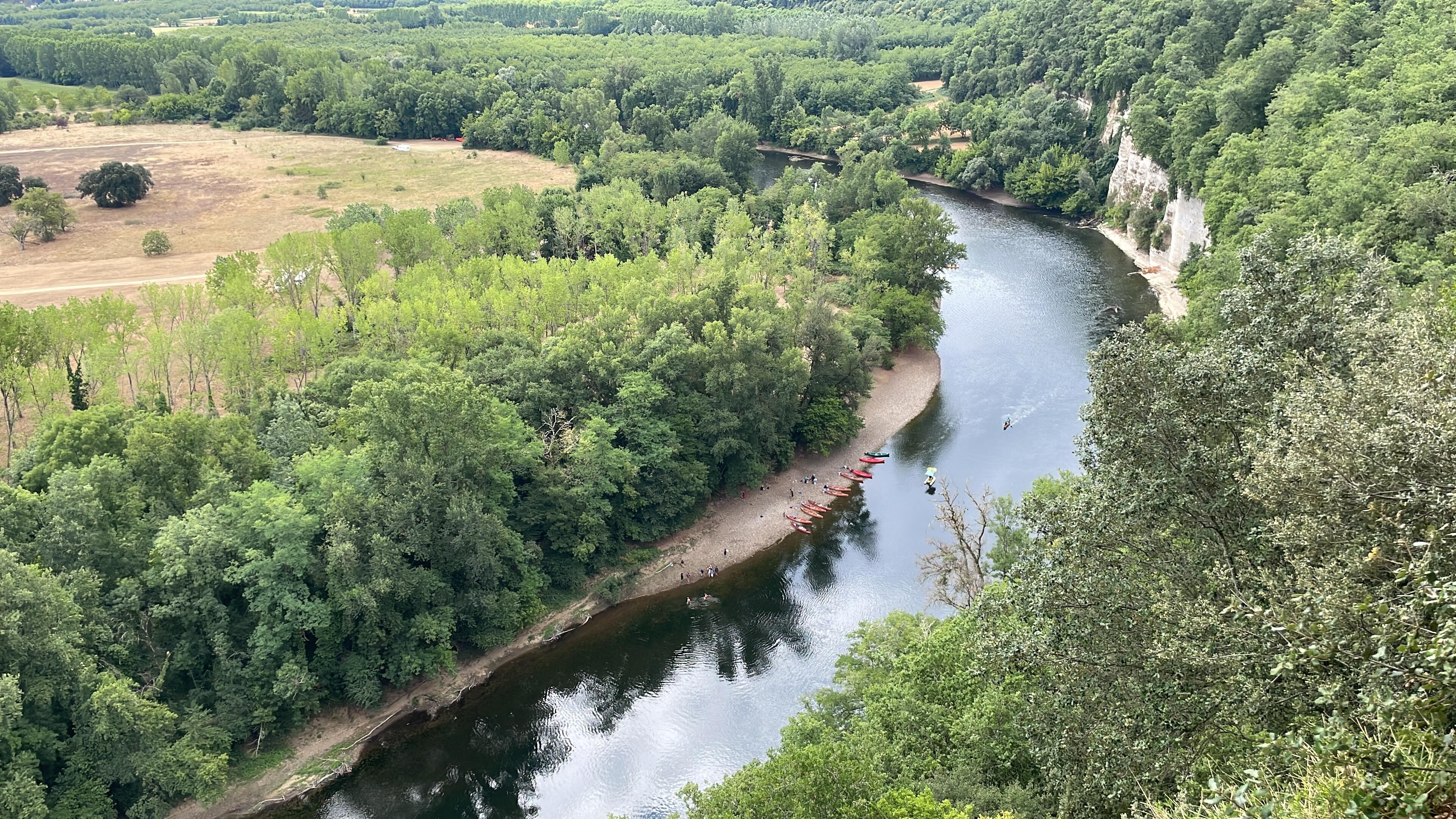 River Dordogne from the terrace