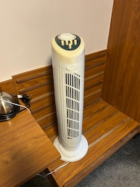 Handy fan. Shame it was noisy