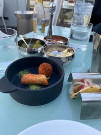 Snacks på tagterrassen