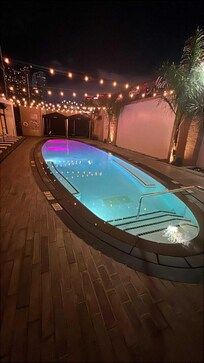 Didn’t swim in the pool but I loved the “Surfboard” design