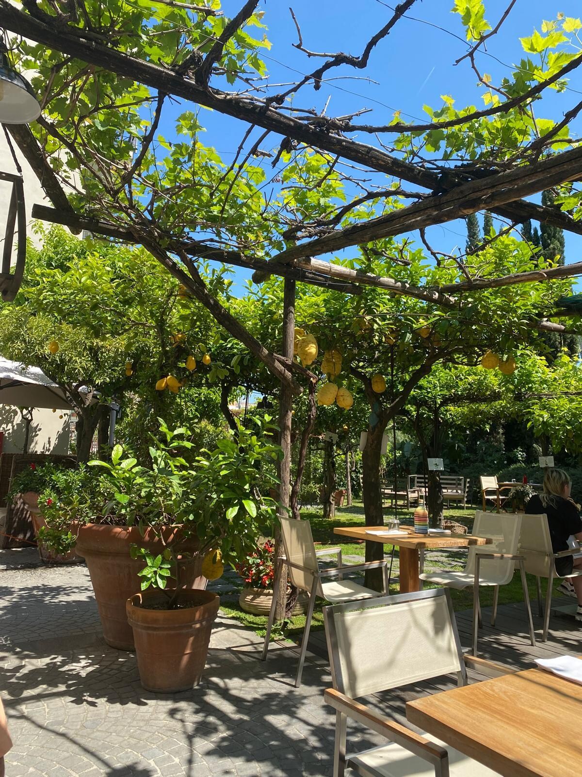 Outside dining