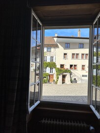 View from our window of the main street.