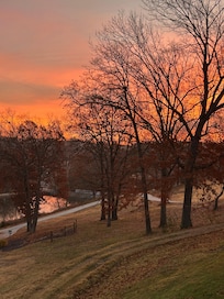 Sunrise over 9th hole from our deck.
