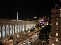 View from room, night