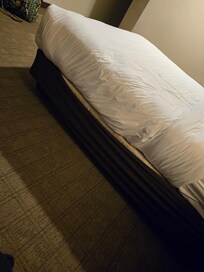 Beds and bedding not well cared for