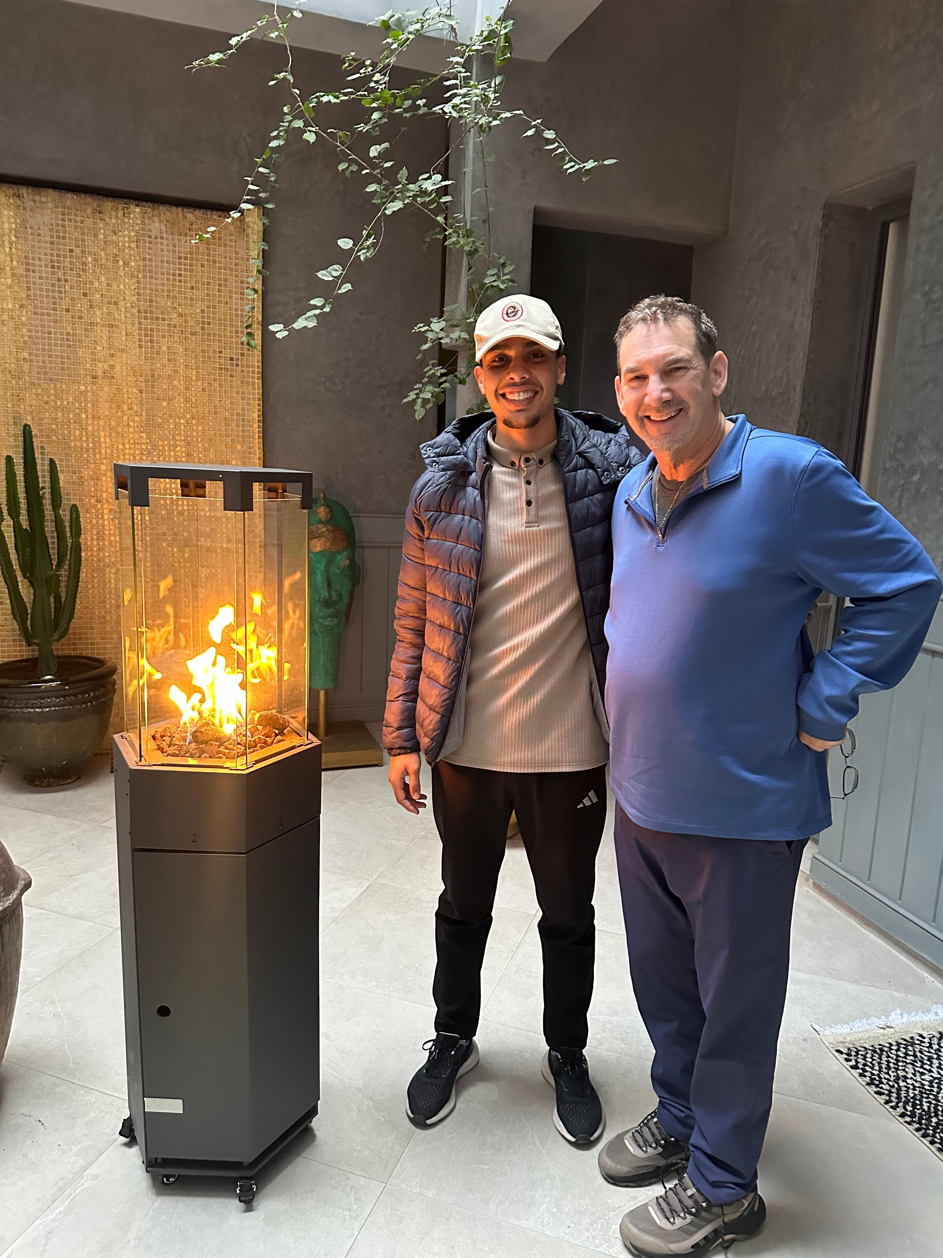 With Souliman. He’s a professional when it comes to Customer Service for Ives Marrakech Riad 