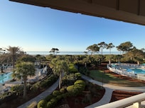 Beach and pool view