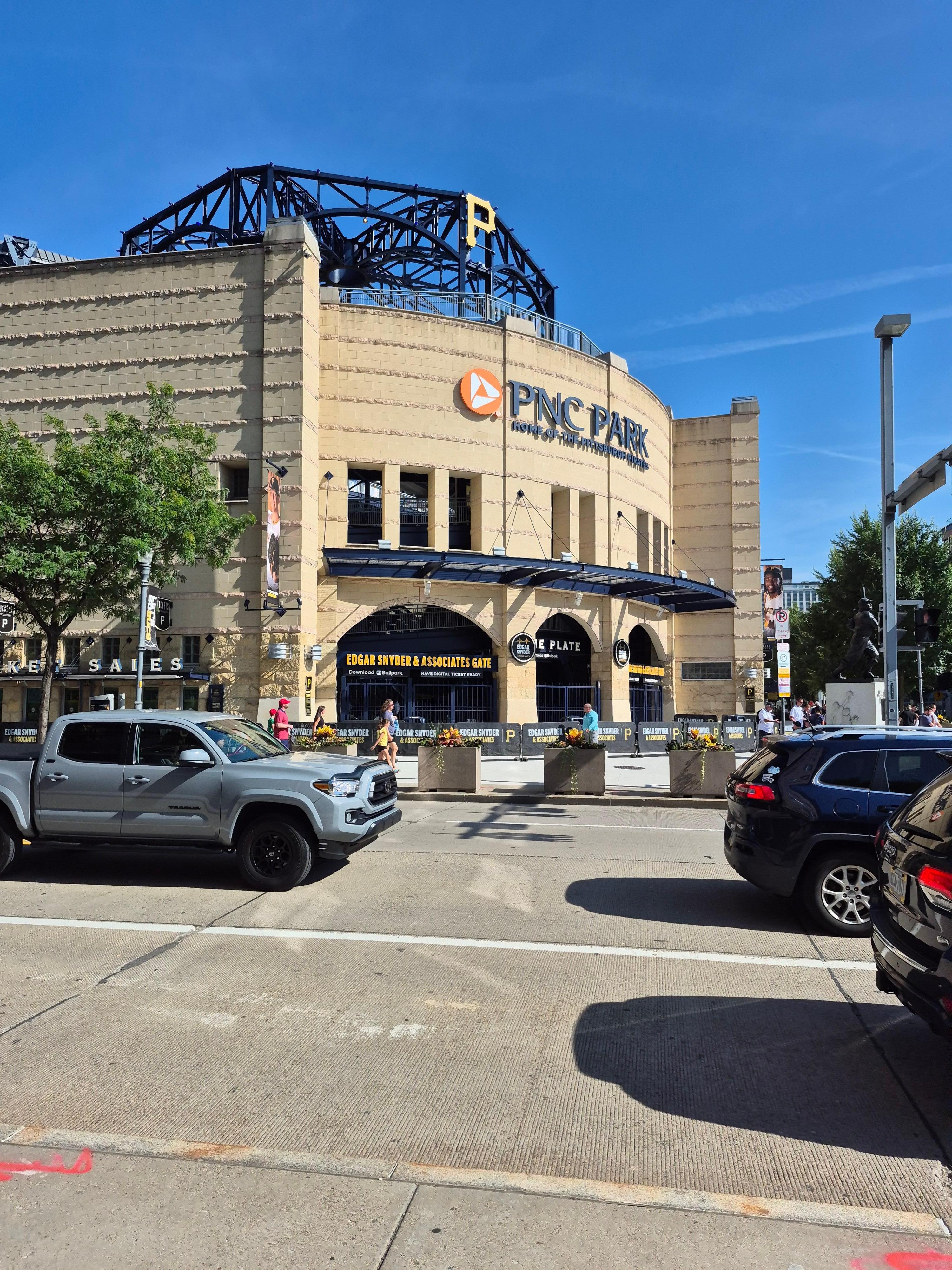 PNC Park from the door of the hotel.