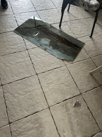 Broken glass when we arrived