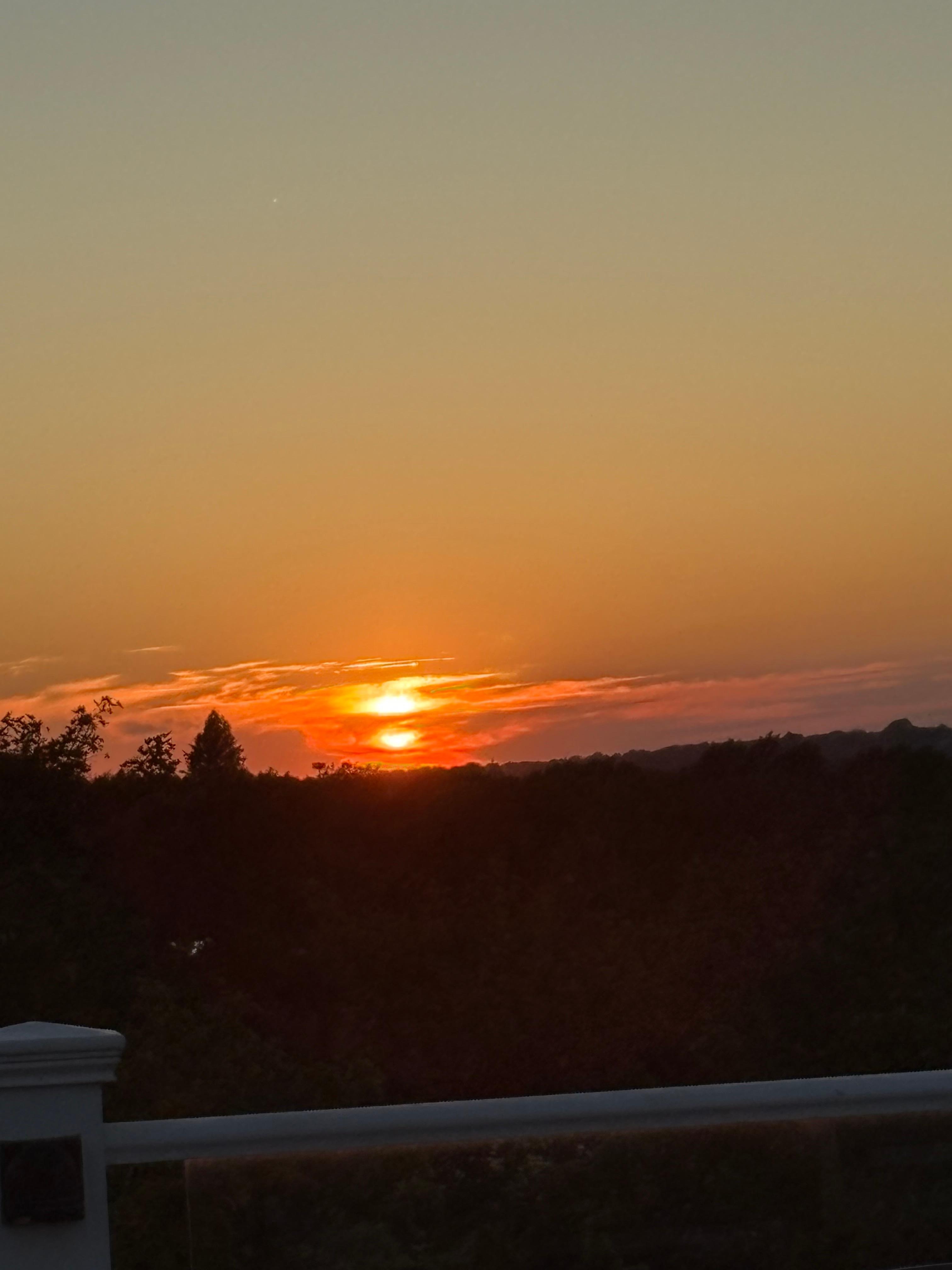 Sunset from the deck