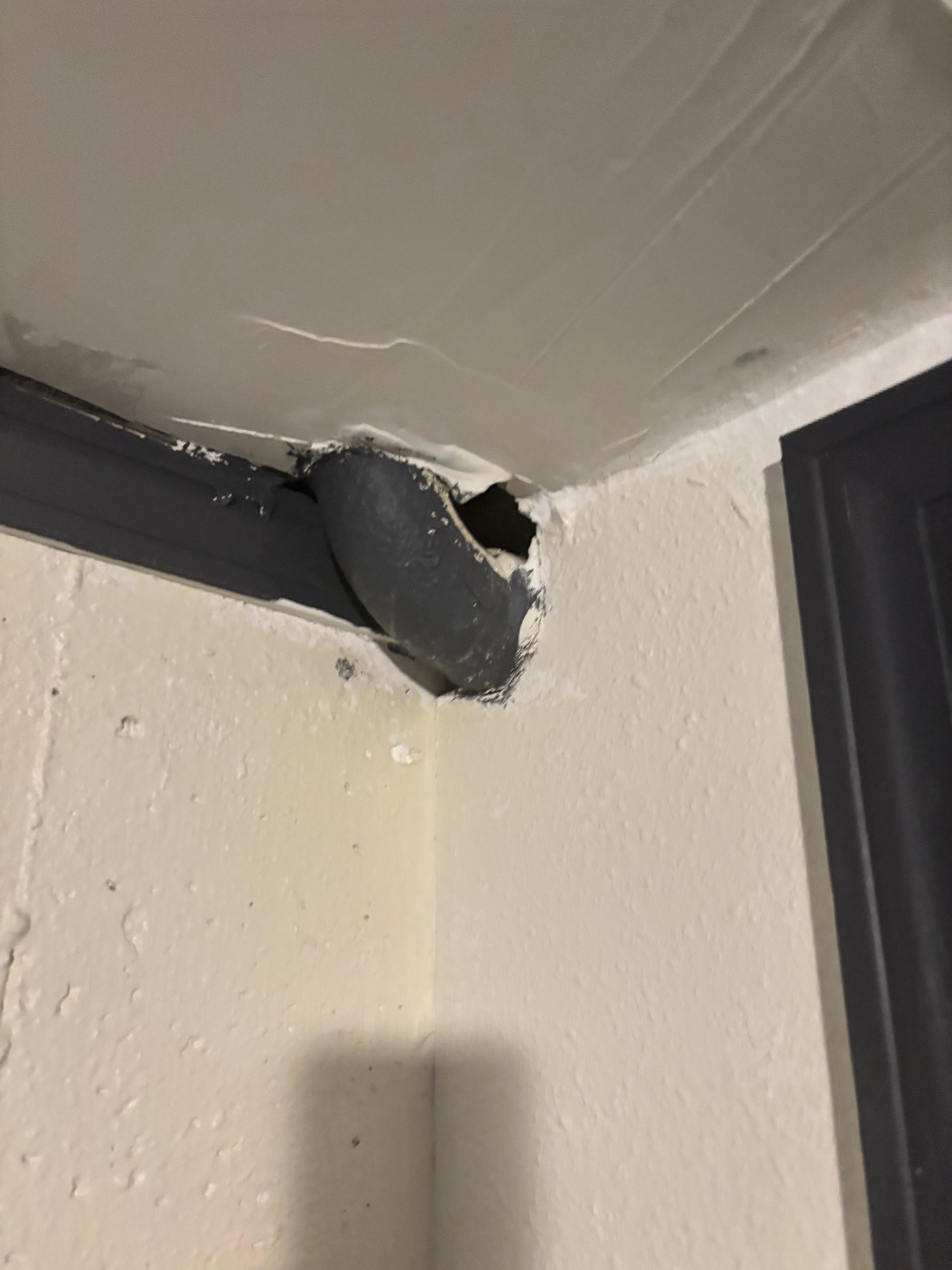 Hole in the ceiling