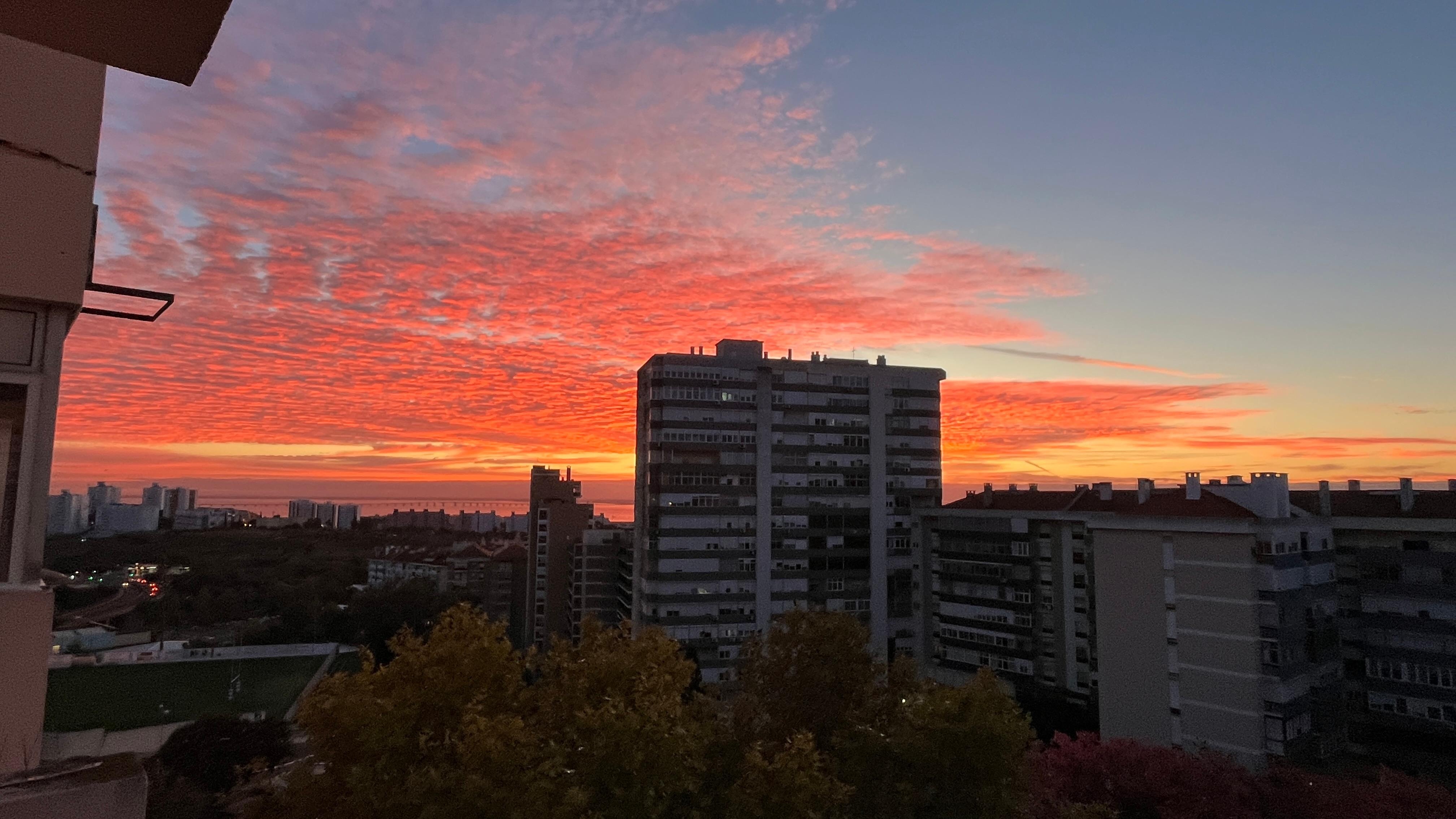 Sunrise from the balcony