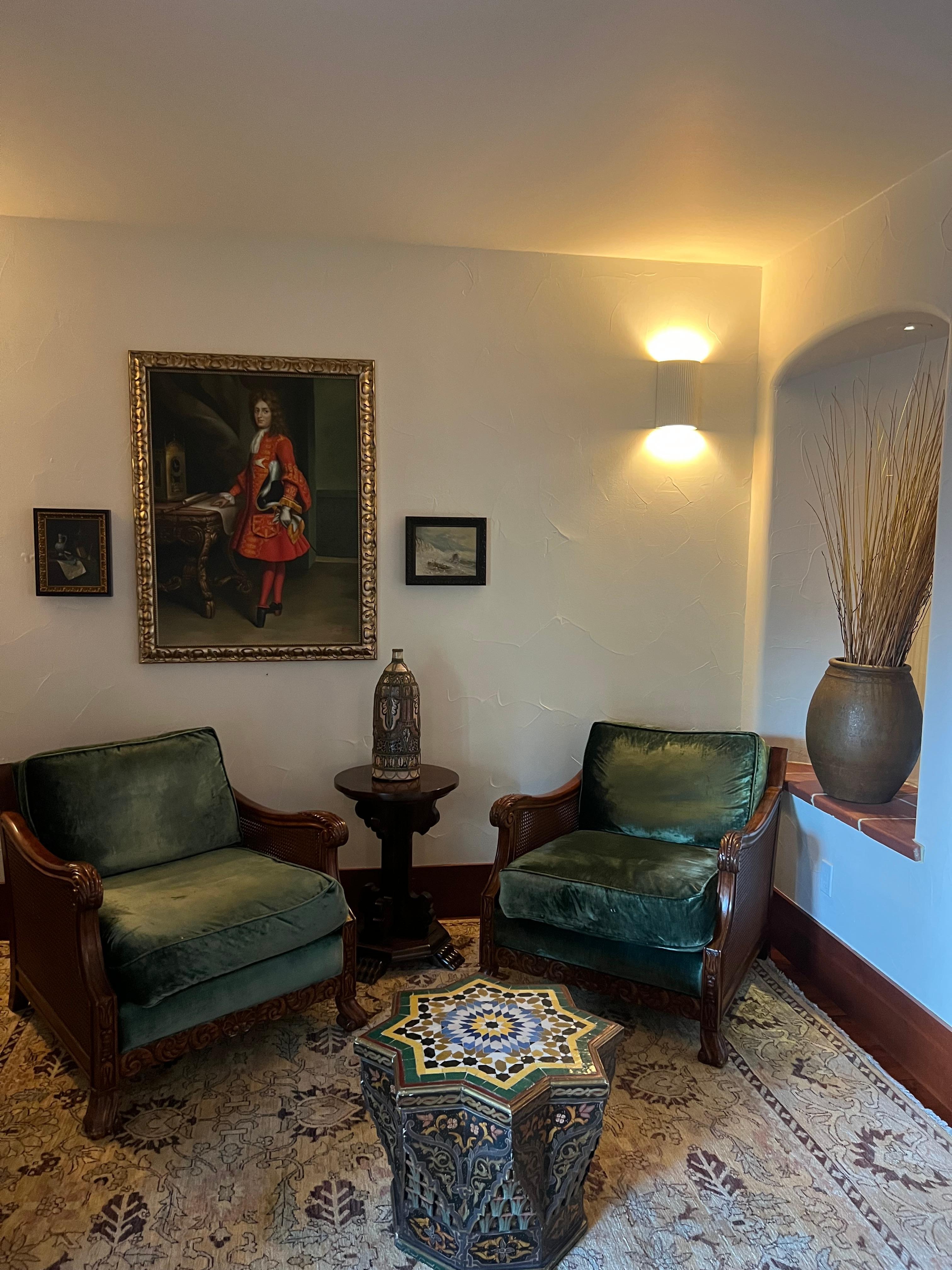 Cute alcoves and corners are filled with art and cozy places to sit and visit within the halls of the hotel. 