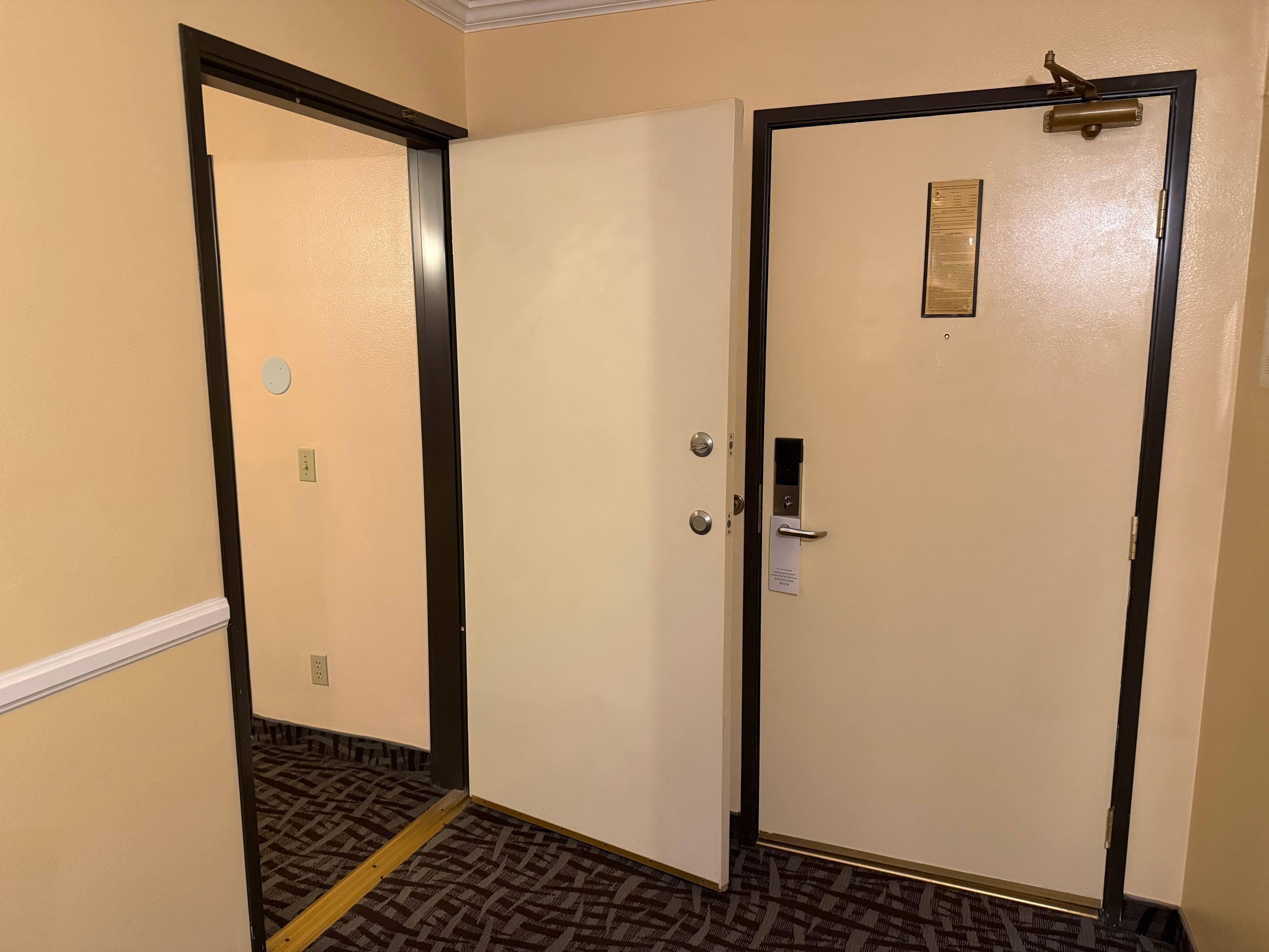 Got to enjoy the week with my family who were staying in the next room.