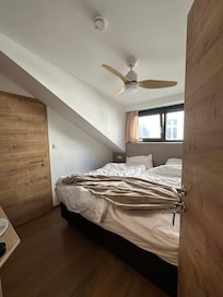 Basic bedroom - we paid £70 a night