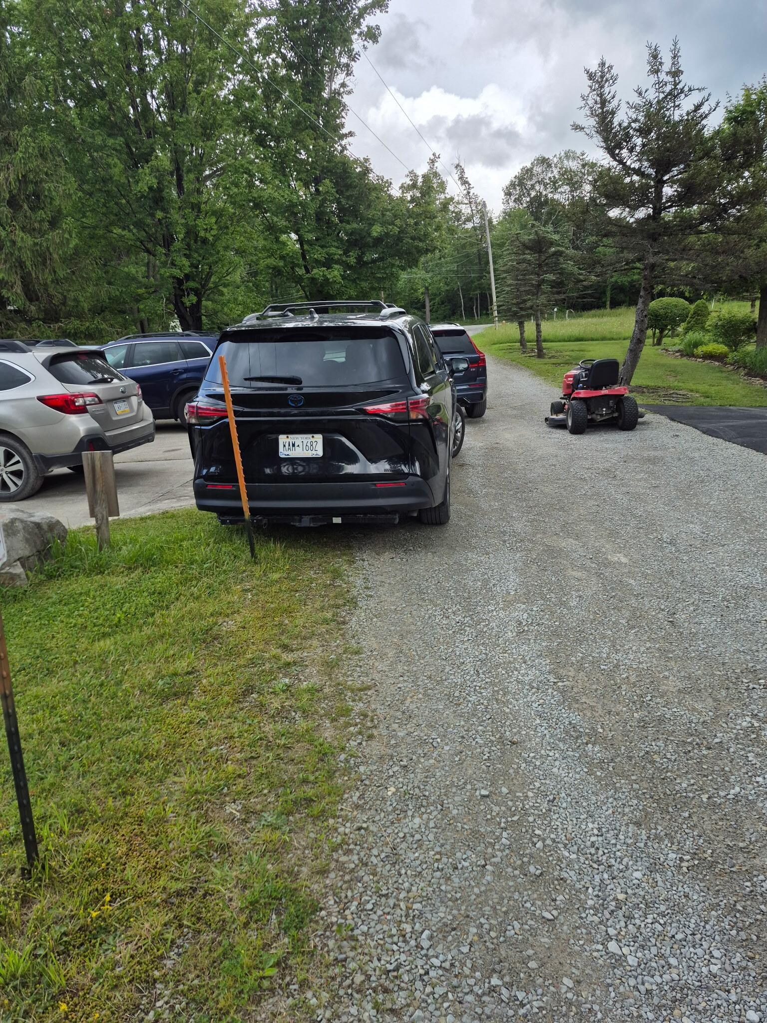Scandalous road blockage.
