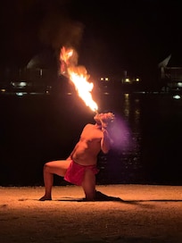 Tahitian fire show