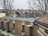 View from the room’s balcony and window