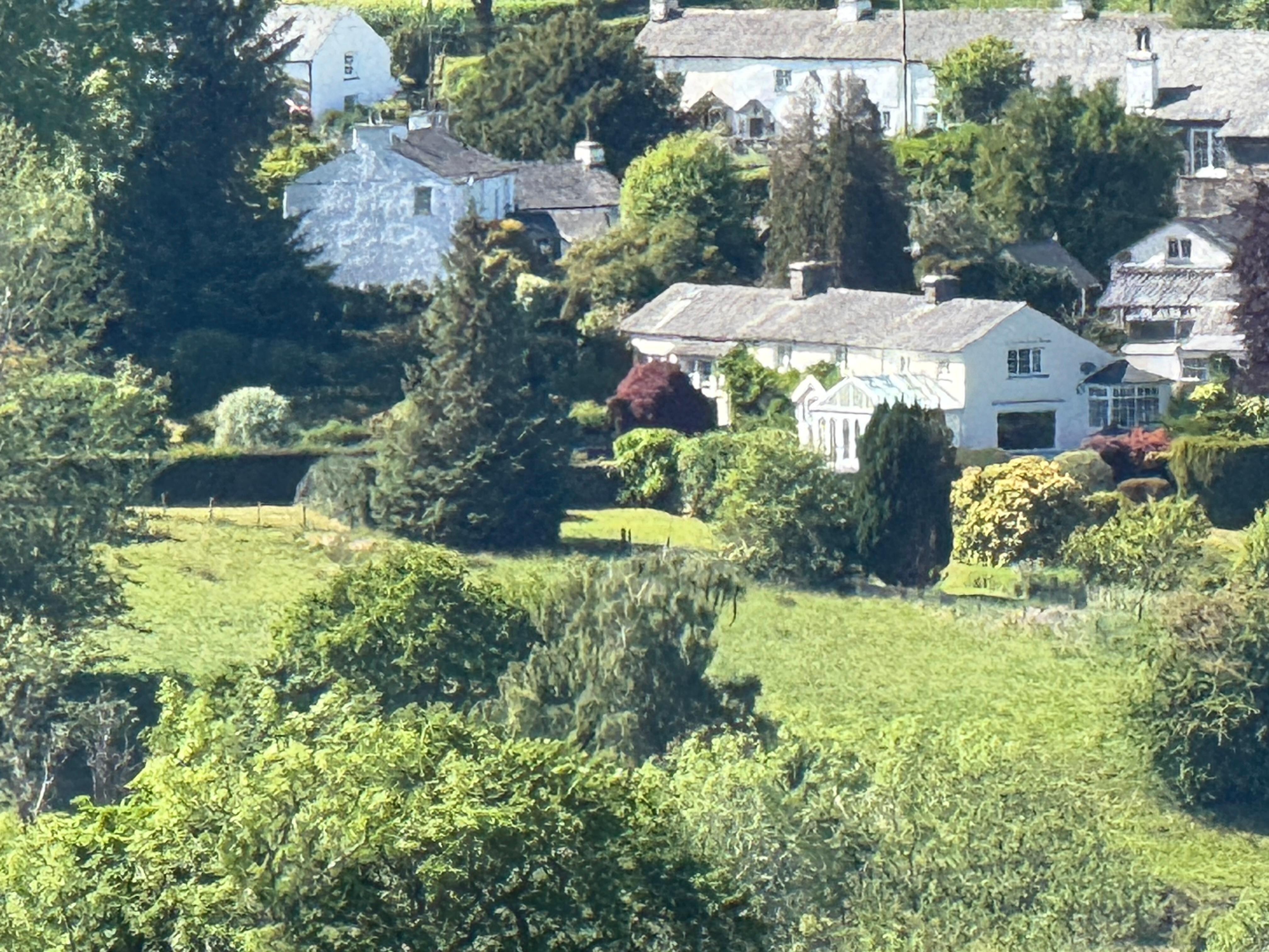 Orchard Cottage from across the fields